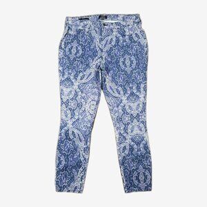 NYDJ Jeans Size 10 Skinny Jeans Paisley Print Lift & Tuck